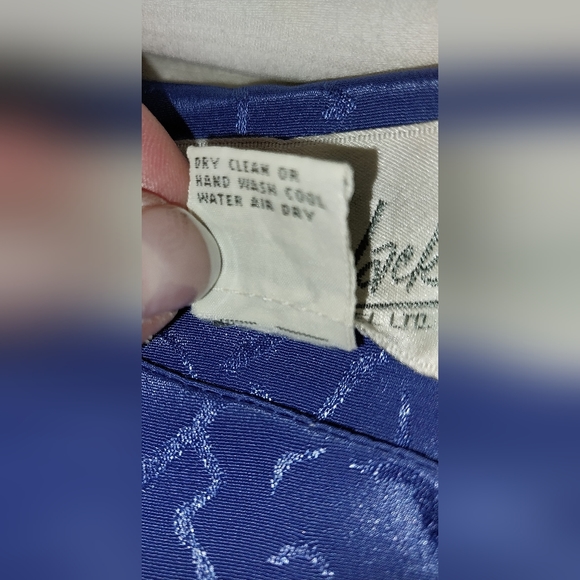 Vintage 80s Billy Jack Apparel Blue Dress Size 11/12 - Picture 12 of 16